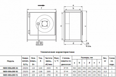 Канальный вентилятор для прямоуг. воздуховодов Ostberg RKB 400x200 A1