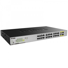 D-Link DGS-1026MP Неуправляемый коммутатор с 24 портами и 2 комбо-портами