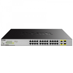 D-Link DGS-1026MP Неуправляемый коммутатор с 24 портами и 2 комбо-портами