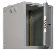 Настенный антивандальный шкаф 19" 15U TWS-156065-M-GY
