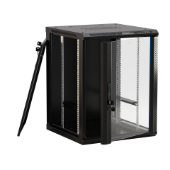 Hyperline TWB-1545-SR-RAL9004 Шкаф настенный 19-дюймовый 15U