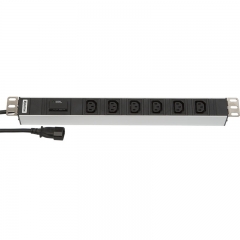 Блок розеток Hyperline SHT19-6IEC-F-2.5IEC