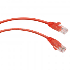 Патч-корд Cabeus PC-UTP-RJ45-Cat.5e-1m-RD-LSZH