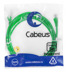 Патч-корд Cabeus PC-UTP-RJ45-Cat.5e-3m-GN