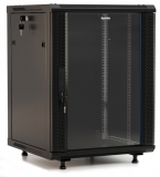 Hyperline TWB-FC-1845-GP-RAL9004 Шкаф настенный 19-дюймовый 18U