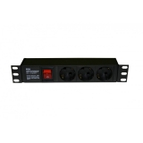Блок розеток Hyperline SHE10-3SH-S-IEC
